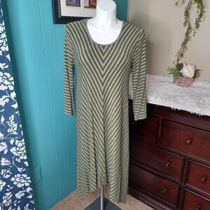 TWO DANES Stripe Hemp Cotton Tunic Top L– Sustainable